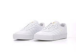 Жіночі кросівки Adidas Samba, білі шкіряні кросівки адідас самба, фото 6