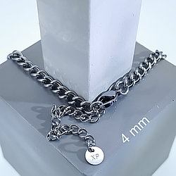 Ланцюжок "Панцирний", р.45-50; 4мм; медсталь Xuping, stainless steel