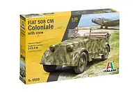 Fiat 508 CM Coloniale с экипажем. Модель в масштабе 1/35. ITALERI 6550