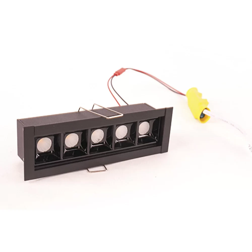 Вбудований LED світильник VELA Grille-5 10W