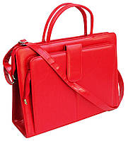 Деловая сумка-портфель Jpb из эко кожи красная