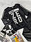 Спортивний костюм з білим Чорний 195 Brum Beby, Чорний, Хлопчик, Весна Осінь, 9/10 років, фото 2