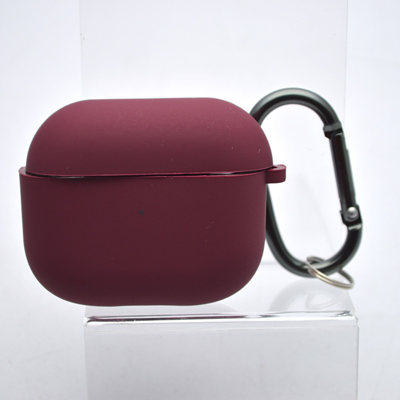 Чохол Silicon Case з мікрофіброю для AirPods 3 Marsala