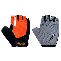 Велоперчатки с открытыми пальцами Spelli SBG-1457 М оранжевые 209813