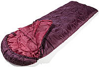 Спальний мішок-ковдра з капюшоном весна осінь — 0.5C Rocktrail бордовий