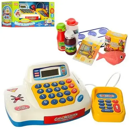 Касовий апарат Limo Toy, калькулятор, звук, світло, 7020-UA, фото 1