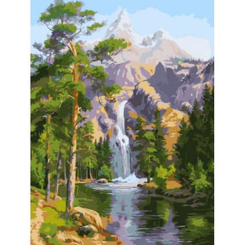 Картина за номерами 40х50 см DIY Гірський водоспад (EPH9548)