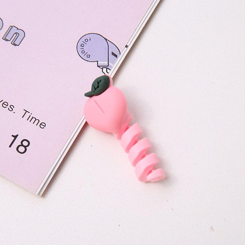 Захист кабелю дроту від перетирання, органайзер Spring Персик