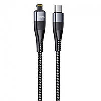 Кабель USB Hoco U99 Vortex Magnetic PD Type-C to Lightning 1.2m Black