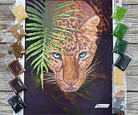 ТА-490 Ягуар в джунглях, набор для вышивки бисером картины