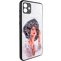 TPU+PC чехол Prisma Ladies для Samsung Galaxy A04, Girl in a hat