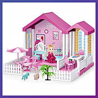 Ляльковий будиночок із меблями ST-006 Будиночок мрії для дівчаток 67 деталей