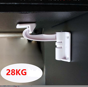 Прихований замок  для ящиків 1 штука. Білий (03152)