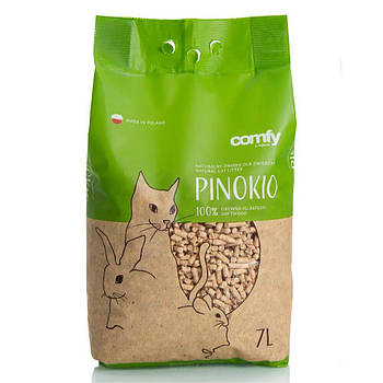 Гранульований деревний наповнювач для котячого туалету Comfy Pinokio 7 л
