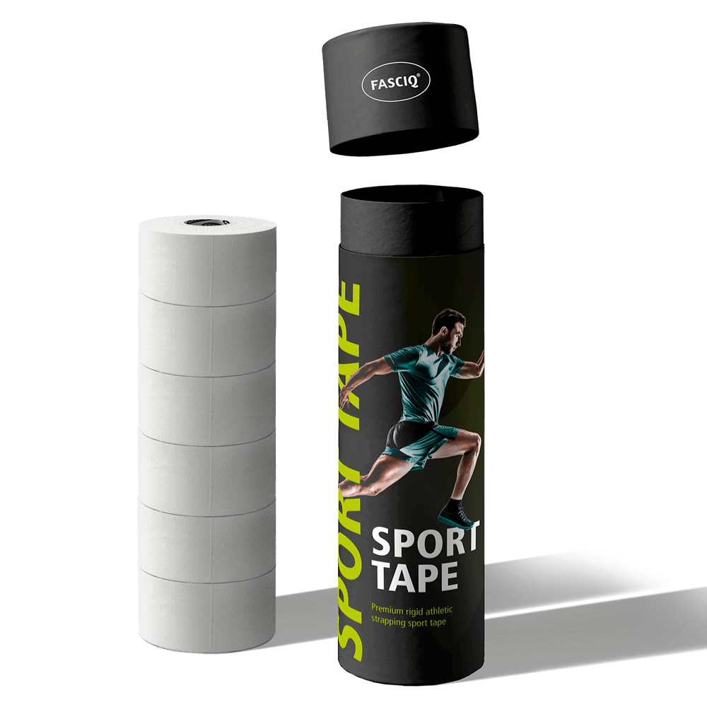 FASCIQ® Набір Спорт Тейпів Athletic Sport Tape 5см х 13,7м - 6шт (тубус)