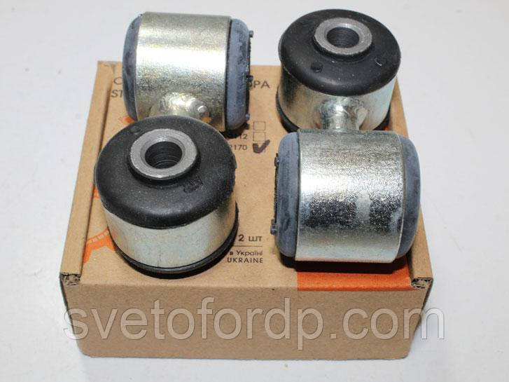 Стійка стабілізатора перед. ВАЗ 2170,2171,1117,1118,1119-гума (комп.2 шт./пач.), фото 1