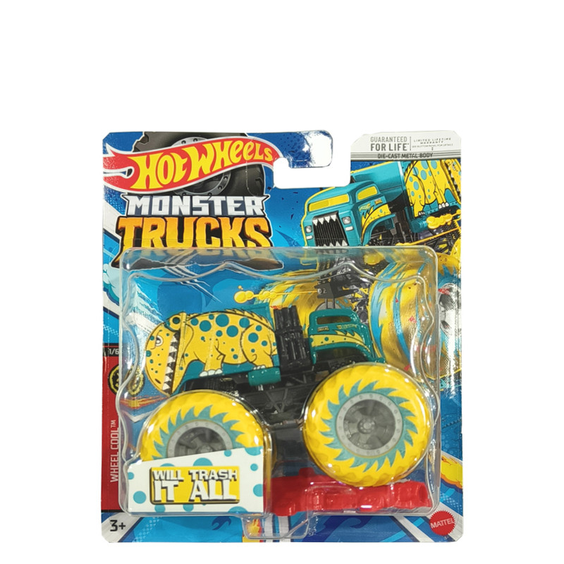 Машинка-позашляховик Hot Wheels Monster Trucks 1:64 WILL TRASH IT ALL FYJ44/HNW20