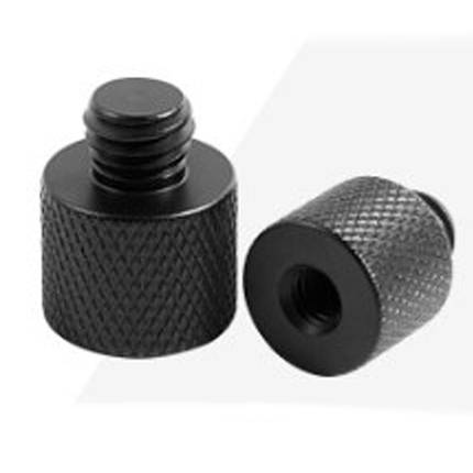 Адаптер перехідник з різі 3/8" Male (тато) на 1/4" Female (мама) (Puluz LS103), фото 1