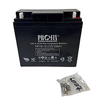 21-03-291. Аккумулятор 12V 18A, VRLA-AGM, ProFix, NP18-12