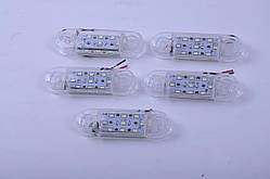 Габарит білий - 90x25м - 12/24V Led 9 диодів - "Thoc Auto" ТН-920 (5шт)