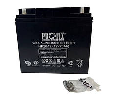 1-03-296. Аккумулятор 12V 20A, VRLA-AGM, ProFix, NP20-12