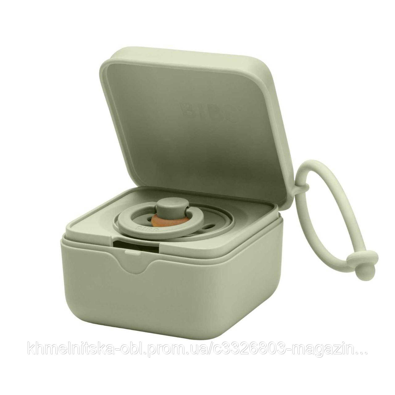 Контейнер для пустушок BIBS Pacifier Box Sage, фото 1