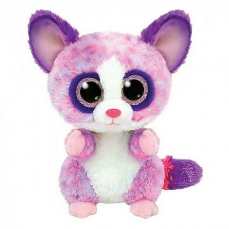 Дитяча м’яка іграшка TY Beanie Boos Рожевий лемур BECCA 15 см 36395