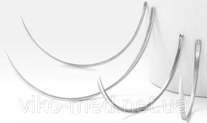 Голки хірургічні колючі, 1/2, N (4А1-1.6*92) в пакованні 12 штук, фото 1