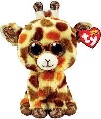 Дитяча м’яка іграшка TY Beanie Boos Жираф STILTS 15 см 36394, фото 1