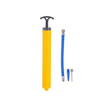 Ручний насос для м'ячів P2251 з голкою, 30 см (Жовтий)