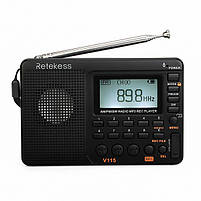 Радіоприймач Retikess V115 FM, AM, SW, MP3-плеєр, диктофон, УКВ діапазон Цифрове портативне радіо, фото 4