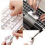 Щітка для чищення клавіатури, роз'ємів телефону та навушників 5в1 універсальна, фото 5