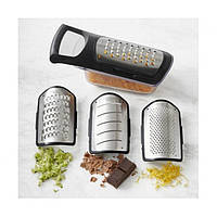 Набор терок для овощей 4in1 soft touch container grater set