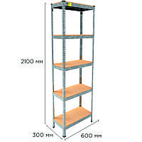 Металлический стеллаж MRL-2100 ( 600x300) оцинкованный