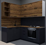 Кухонний гарнітур, кухня на замовлення кутова "Кременчук" 1,6 х 2,02 м