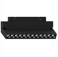 Магнитный трековый светильник Feron MGN301 12W черный 48V поворотный Код.59498