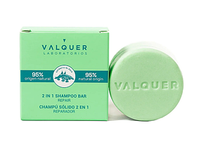 Твердий шампунь-кондиціонер  для сухого волосся Valquer 2 In 1 Shampoo Bar Repair, відновлюючий, 70 г