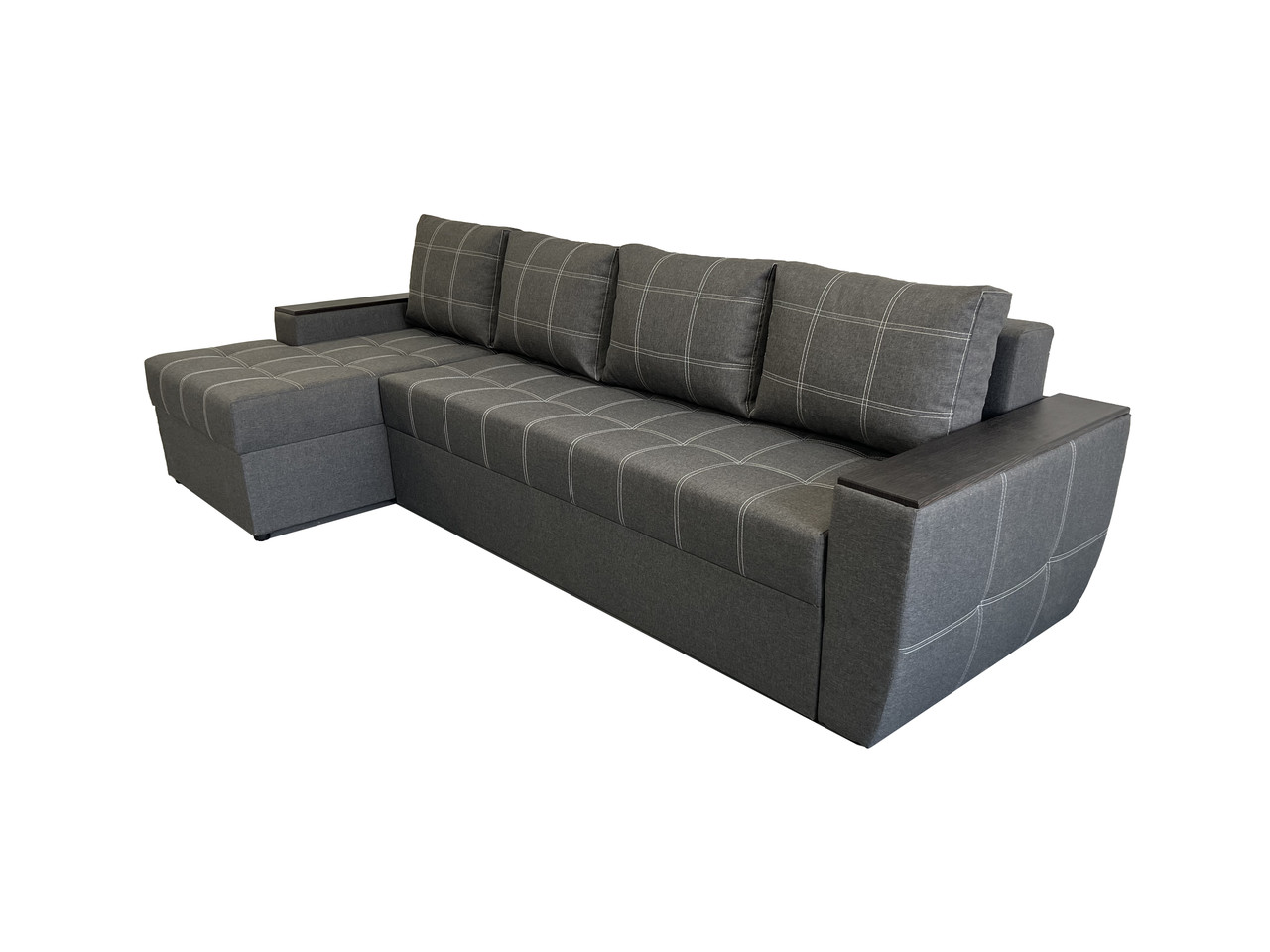 Кутовий диван Наполі Плюс (Сірий, 300х150 см)  ІМІ