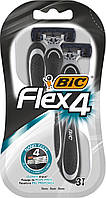 Набір бритв Bic Flex 4 без змінних катриджів 3 шт (3086123220614)