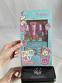 Розпродаж! Дитячий набір косметики Martinelia Yummy дитячий лак, блиск для губ