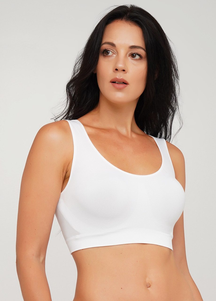 Топ на широких бретелях безшовний Giulia Tank Top різні кольори розміри S/M L/XL