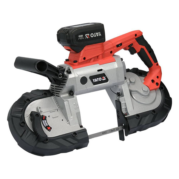 Пила стрічкова по металу аккумуляторна 18В /4Ач (полотно 14 зуб/1") 1140х12.7х0.6 мм Yato YT-82187, фото 1