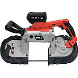 Пила стрічкова по металу аккумуляторна 18В /4Ач (полотно 14 зуб/1") 1140х12.7х0.6 мм Yato YT-82187, фото 2