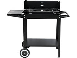 Гриль прямокутний вугільний (решітка 48х27 см) на 4 ніжках (з 2 колесами) з полицею 86х35х80 см