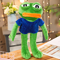 Мягкая игрушка лягушонок Пепе | Игрушка мягкая жаба Pepe | Мягкий лягушонок Зеленый