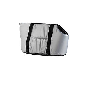 Сумка - переноска Пухнастики для собак і котів 45х23 см сіра