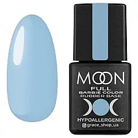 Moon Full Barbie color Rubber base No11 камуфлювальна база для гель-лаку (блакитний), 8 мл.