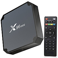 Приставка Андроид ТВ 4GB/32GB, X96 Mini / Смарт ТВ бокс для телевизора / Цифровая приставка