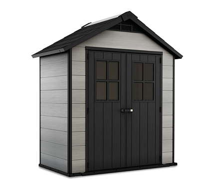 Садовий будиночок пластиковий Keter Oakland 754 brownish grey/anthracite, фото 1