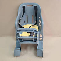 Пластмассовое велосипедное кресло для детей от 1 года и весом до 22 кг СЕРОЕ